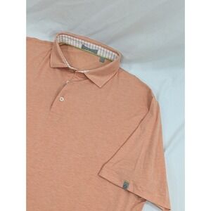 Tasc Polo‎ Shirt Men's XL Orange Micro Modal Lightweight Performance Golf Logo